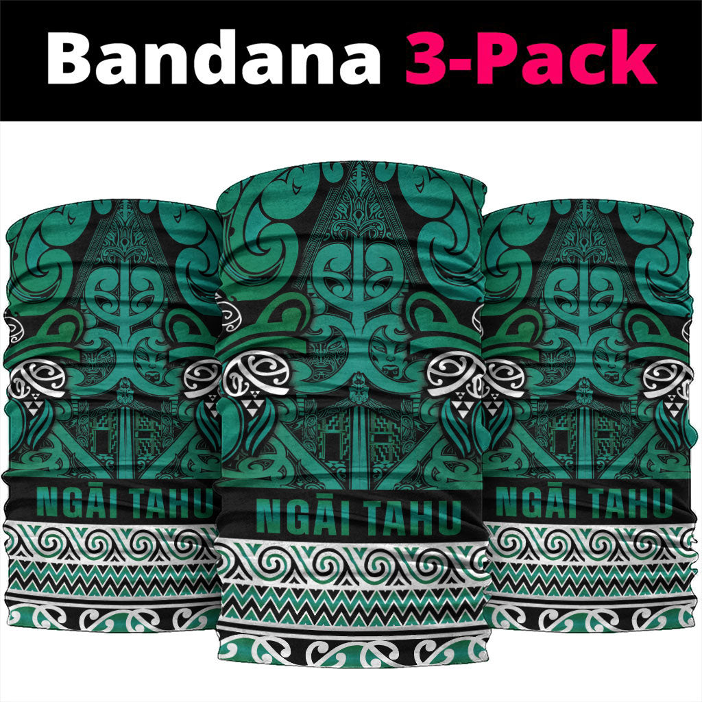 Aotearoa Iwi Ngai Tahu Neck Gaiter Maori Wharenui House Tribal Pattern