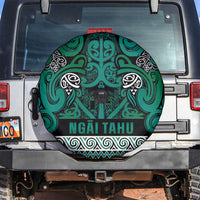 Aotearoa Iwi Ngai Tahu Spare Tire Cover Maori Wharenui House Tribal Pattern LT9 Turquoise - Polynesian Pride
