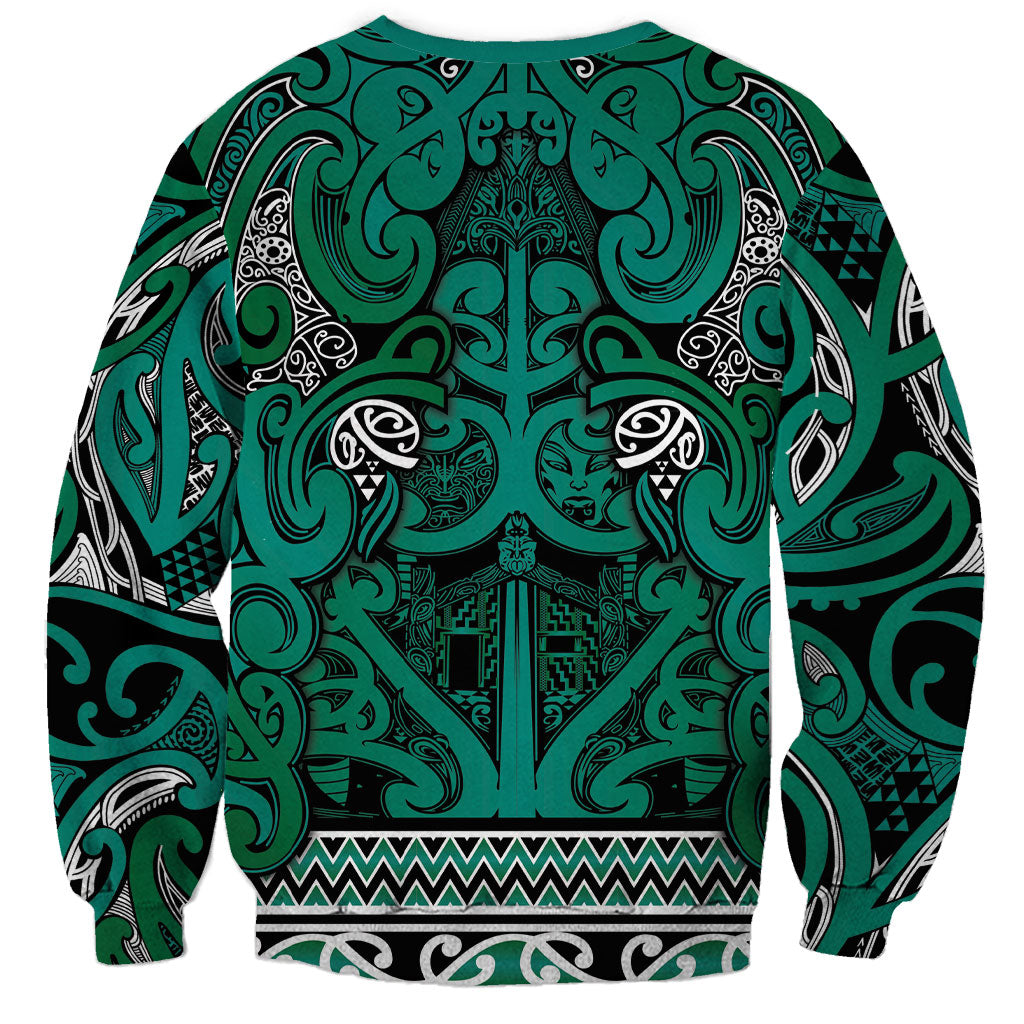 Aotearoa Iwi Ngai Tahu Sweatshirt Maori Wharenui House Tribal Pattern LT9 - Polynesian Pride