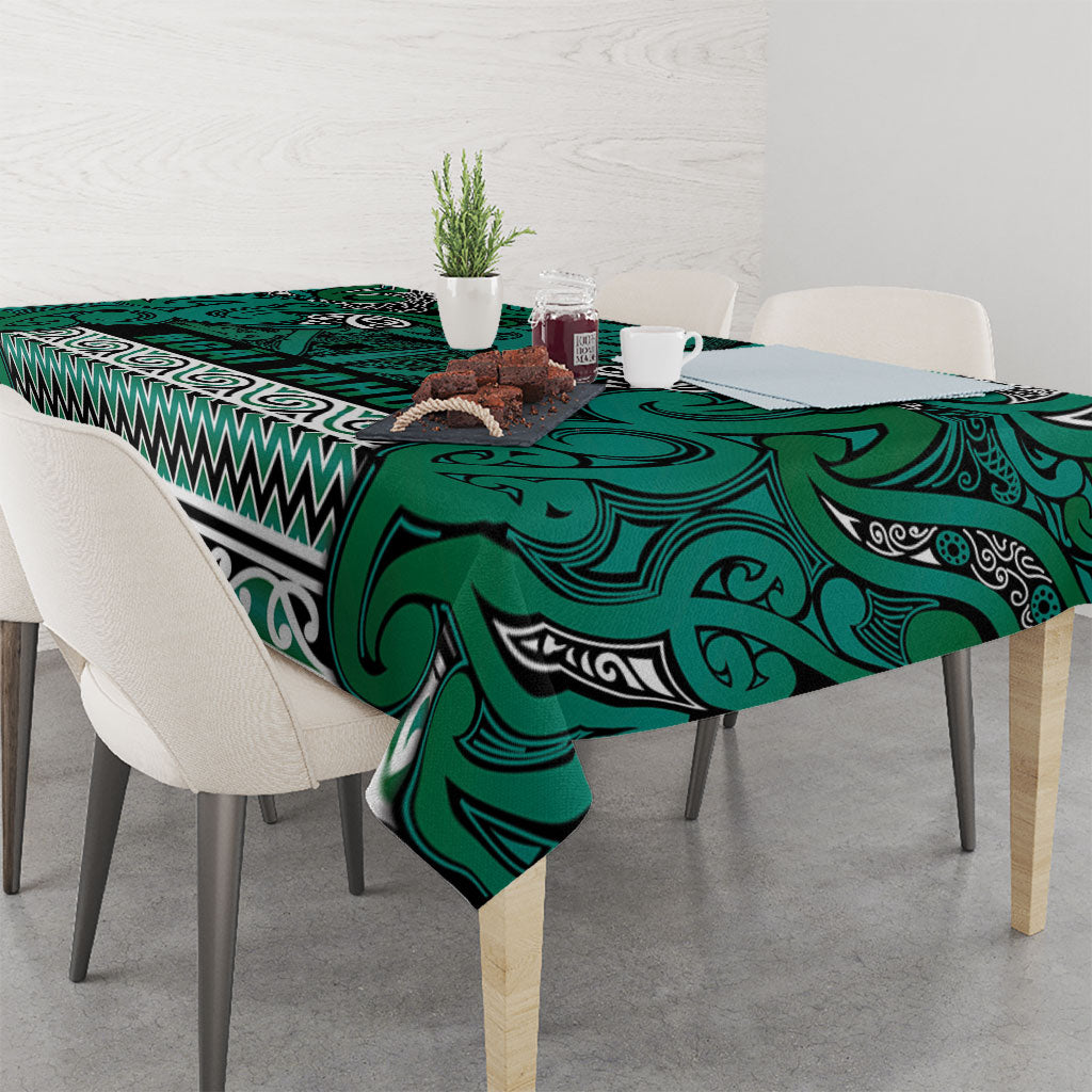 Aotearoa Iwi Ngai Tahu Tablecloth Maori Wharenui House Tribal Pattern LT9 - Polynesian Pride