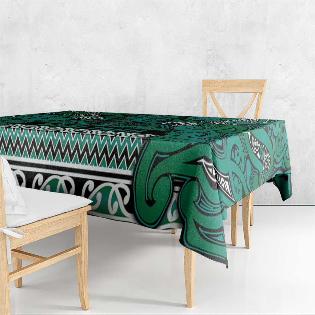 Aotearoa Iwi Ngai Tahu Tablecloth Maori Wharenui House Tribal Pattern LT9 - Polynesian Pride