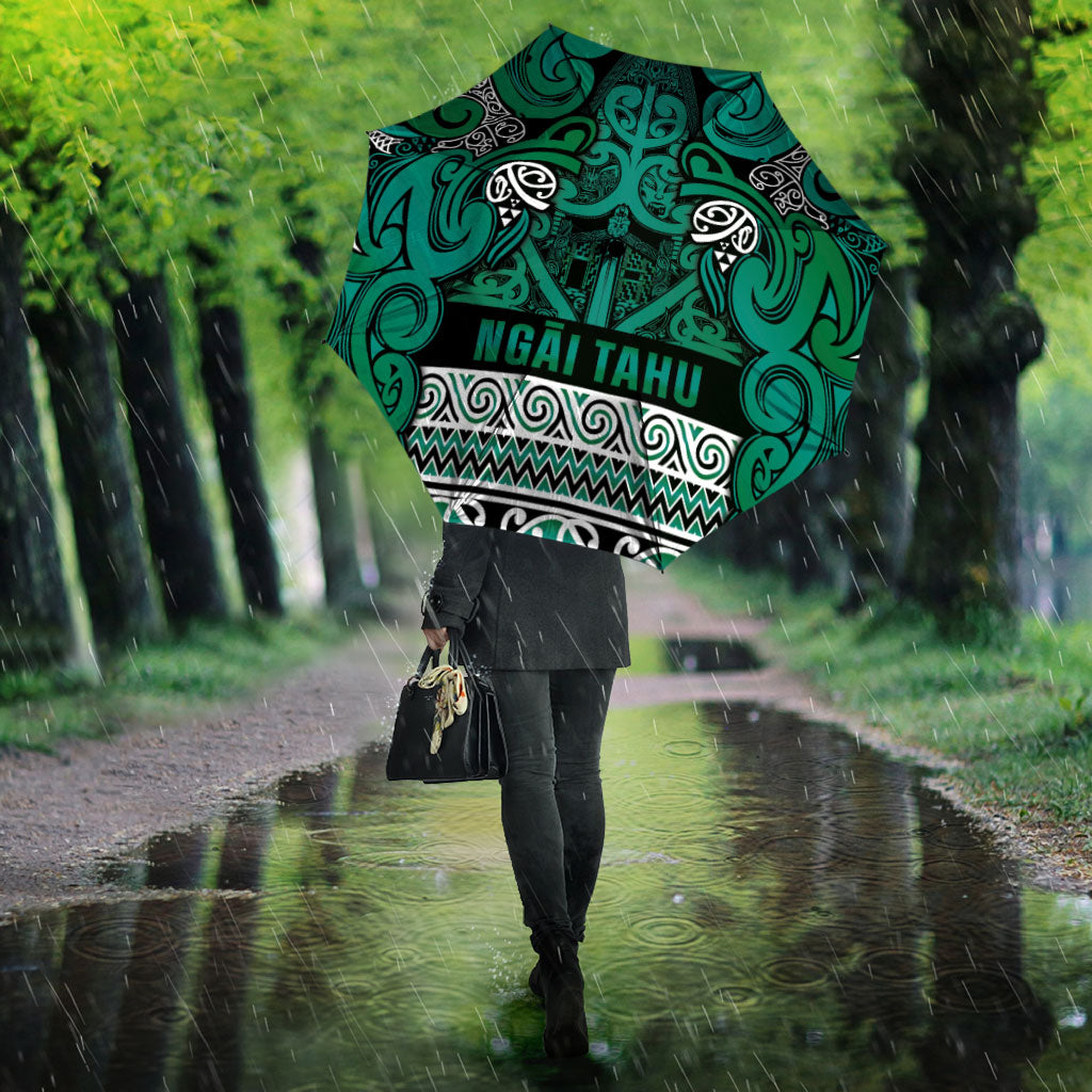 Aotearoa Iwi Ngai Tahu Umbrella Maori Wharenui House Tribal Pattern LT9 - Polynesian Pride