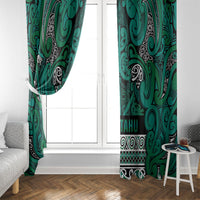 Aotearoa Iwi Ngai Tahu Window Curtain Maori Wharenui House Tribal Pattern LT9 - Polynesian Pride