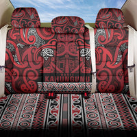 Aotearoa Iwi Ngati Kahungunu Back Car Seat Cover Maori Wharenui House Tribal Pattern LT9 One Size Dark red - Polynesian Pride