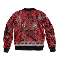 Aotearoa Iwi Ngati Kahungunu Bomber Jacket Maori Wharenui House Tribal Pattern LT9 - Polynesian Pride