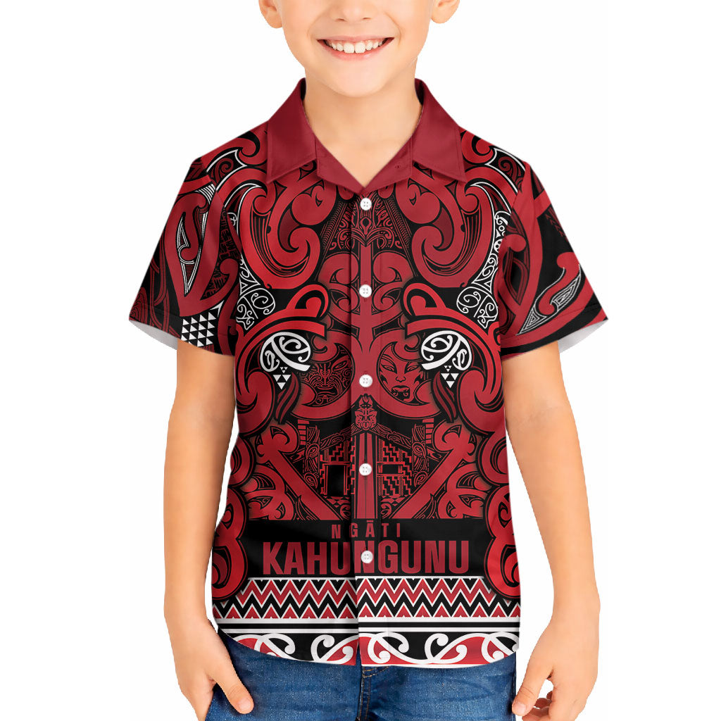 Aotearoa Iwi Ngati Kahungunu Hawaiian Shirt Maori Wharenui House Tribal Pattern LT9 - Polynesian Pride