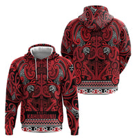Aotearoa Iwi Ngati Kahungunu Hoodie Maori Wharenui House Tribal Pattern LT9 - Polynesian Pride