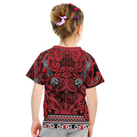 Aotearoa Iwi Ngati Kahungunu Kid T Shirt Maori Wharenui House Tribal Pattern LT9 - Polynesian Pride