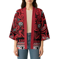 Aotearoa Iwi Ngati Kahungunu Kimono Maori Wharenui House Tribal Pattern LT9 - Polynesian Pride