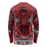 Aotearoa Iwi Ngati Kahungunu Long Sleeve Shirt Maori Wharenui House Tribal Pattern LT9 - Polynesian Pride