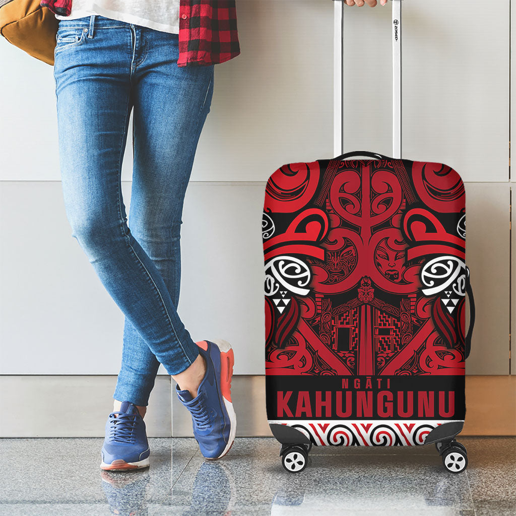 Aotearoa Iwi Ngati Kahungunu Luggage Cover Maori Wharenui House Tribal Pattern LT9 - Polynesian Pride