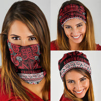 Aotearoa Iwi Ngati Kahungunu Neck Gaiter Maori Wharenui House Tribal Pattern LT9 - Polynesian Pride