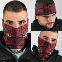 Aotearoa Iwi Ngati Kahungunu Neck Gaiter Maori Wharenui House Tribal Pattern LT9 - Polynesian Pride