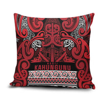 Aotearoa Iwi Ngati Kahungunu Pillow Cover Maori Wharenui House Tribal Pattern LT9 Dark red - Polynesian Pride