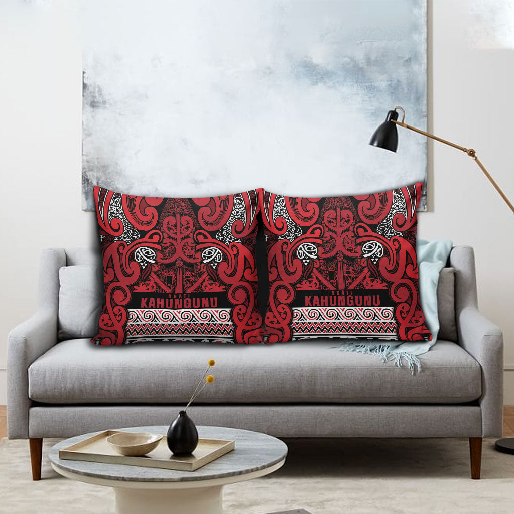 Aotearoa Iwi Ngati Kahungunu Pillow Cover Maori Wharenui House Tribal Pattern LT9 - Polynesian Pride