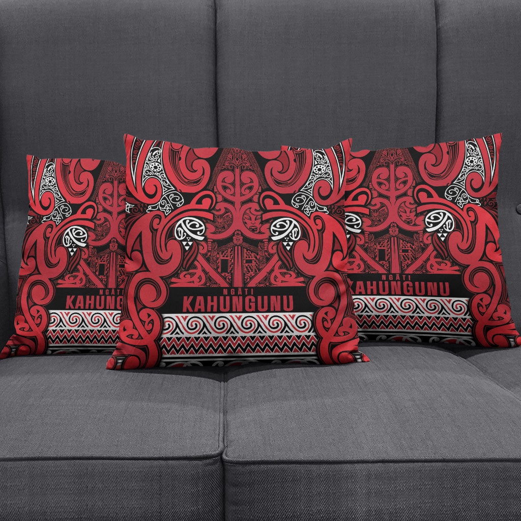 Aotearoa Iwi Ngati Kahungunu Pillow Cover Maori Wharenui House Tribal Pattern LT9 - Polynesian Pride