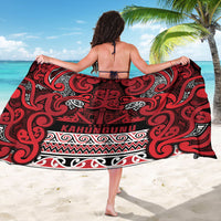 Aotearoa Iwi Ngati Kahungunu Sarong Maori Wharenui House Tribal Pattern LT9 - Polynesian Pride