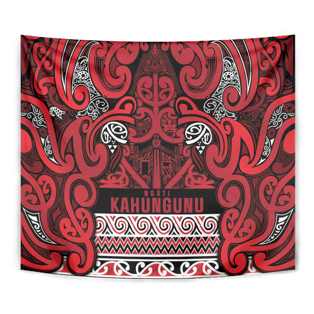 Aotearoa Iwi Ngati Kahungunu Tapestry Maori Wharenui House Tribal Pattern LT9 - Polynesian Pride