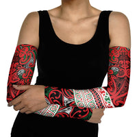 Aotearoa Iwi Tuhoe Arm Sleeves Maori Wharenui House Tribal Pattern LT9 - Polynesian Pride