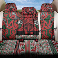 Aotearoa Iwi Tuhoe Back Car Seat Cover Maori Wharenui House Tribal Pattern LT9 One Size Green Red - Polynesian Pride