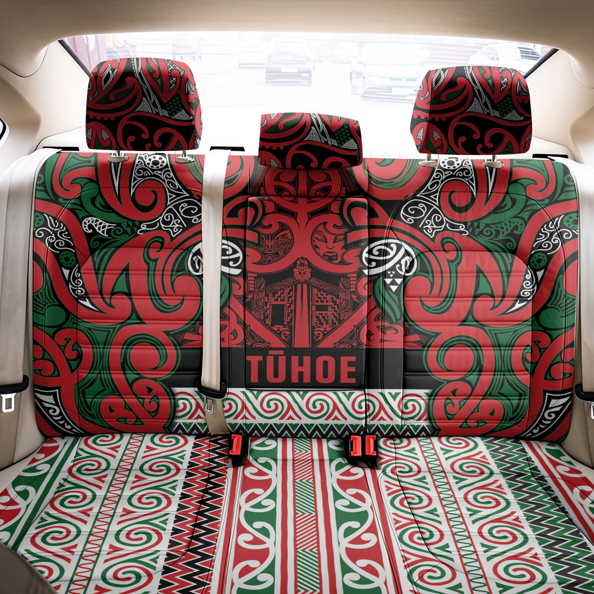 Aotearoa Iwi Tuhoe Back Car Seat Cover Maori Wharenui House Tribal Pattern LT9 - Polynesian Pride