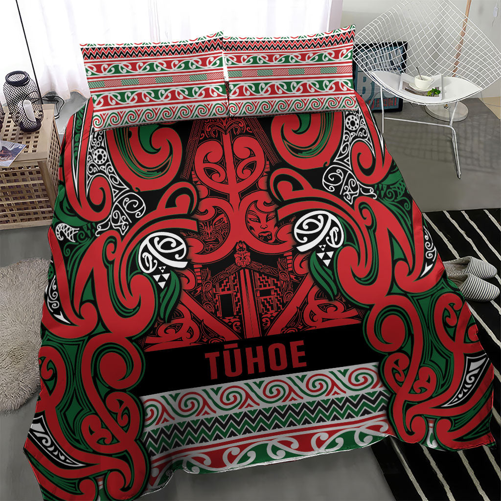 Aotearoa Iwi Tuhoe Bedding Set Maori Wharenui House Tribal Pattern LT9 - Polynesian Pride