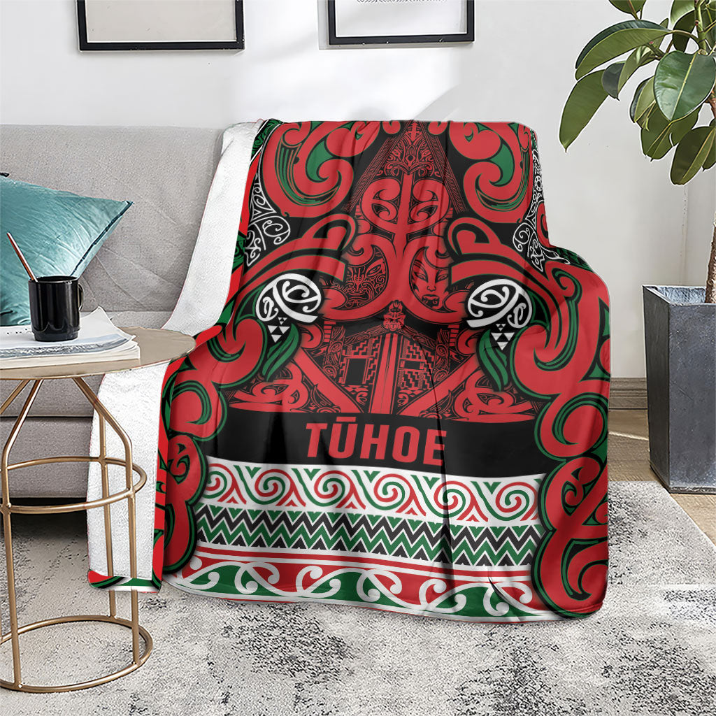 Aotearoa Iwi Tuhoe Blanket Maori Wharenui House Tribal Pattern LT9 - Polynesian Pride