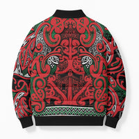 Aotearoa Iwi Tuhoe Bomber Puffer Jacket Maori Wharenui House Tribal Pattern LT9 - Polynesian Pride