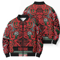 Aotearoa Iwi Tuhoe Bomber Puffer Jacket Maori Wharenui House Tribal Pattern LT9 - Polynesian Pride