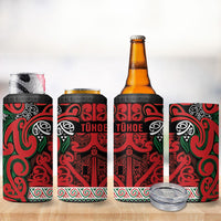 Aotearoa Iwi Tuhoe 4 in 1 Can Cooler Tumbler Maori Wharenui House Tribal Pattern LT9 - Polynesian Pride