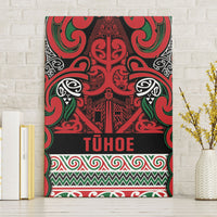 Aotearoa Iwi Tuhoe Canvas Wall Art Maori Wharenui House Tribal Pattern LT9 Without Frame Green Red - Polynesian Pride