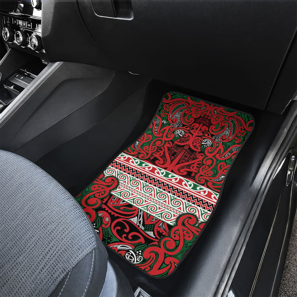 Aotearoa Iwi Tuhoe Car Mats Maori Wharenui House Tribal Pattern LT9 - Polynesian Pride