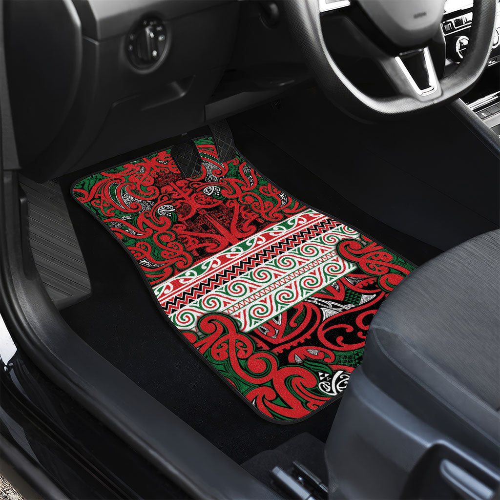 Aotearoa Iwi Tuhoe Car Mats Maori Wharenui House Tribal Pattern LT9 - Polynesian Pride
