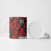Aotearoa Iwi Tuhoe Ceramic Mug Maori Wharenui House Tribal Pattern LT9 - Polynesian Pride
