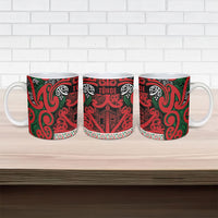 Aotearoa Iwi Tuhoe Ceramic Mug Maori Wharenui House Tribal Pattern LT9 - Polynesian Pride