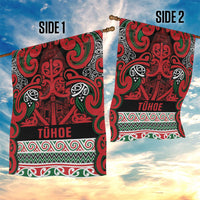 Aotearoa Iwi Tuhoe Garden Flag Maori Wharenui House Tribal Pattern LT9 - Polynesian Pride