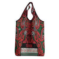 Aotearoa Iwi Tuhoe Grocery Bag Maori Wharenui House Tribal Pattern LT9 - Polynesian Pride