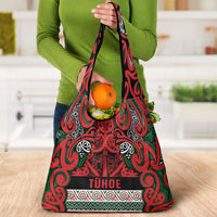 Aotearoa Iwi Tuhoe Grocery Bag Maori Wharenui House Tribal Pattern LT9 - Polynesian Pride