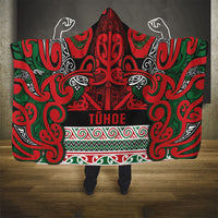 Aotearoa Iwi Tuhoe Hooded Blanket Maori Wharenui House Tribal Pattern LT9 - Polynesian Pride
