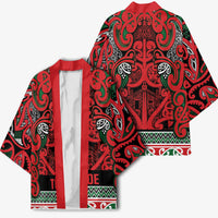 Aotearoa Iwi Tuhoe Kimono Maori Wharenui House Tribal Pattern LT9 - Polynesian Pride