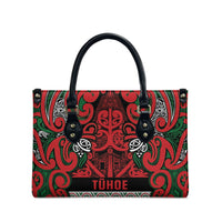 Aotearoa Iwi Tuhoe Leather Bag Maori Wharenui House Tribal Pattern LT9 - Polynesian Pride