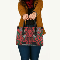 Aotearoa Iwi Tuhoe Leather Bag Maori Wharenui House Tribal Pattern LT9 - Polynesian Pride