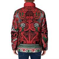 Aotearoa Iwi Tuhoe Padded Jacket Maori Wharenui House Tribal Pattern LT9 - Polynesian Pride