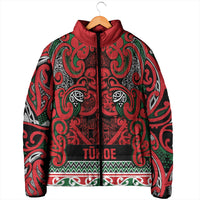 Aotearoa Iwi Tuhoe Padded Jacket Maori Wharenui House Tribal Pattern LT9 - Polynesian Pride