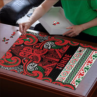 Aotearoa Iwi Tuhoe Puzzle Maori Wharenui House Tribal Pattern LT9 - Polynesian Pride
