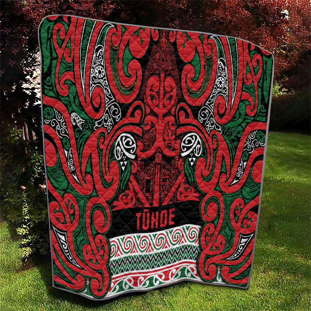 Aotearoa Iwi Tuhoe Quilt Maori Wharenui House Tribal Pattern LT9 - Polynesian Pride