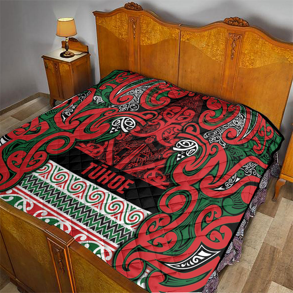 Aotearoa Iwi Tuhoe Quilt Maori Wharenui House Tribal Pattern LT9 - Polynesian Pride