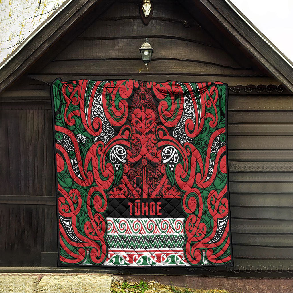 Aotearoa Iwi Tuhoe Quilt Maori Wharenui House Tribal Pattern LT9 - Polynesian Pride