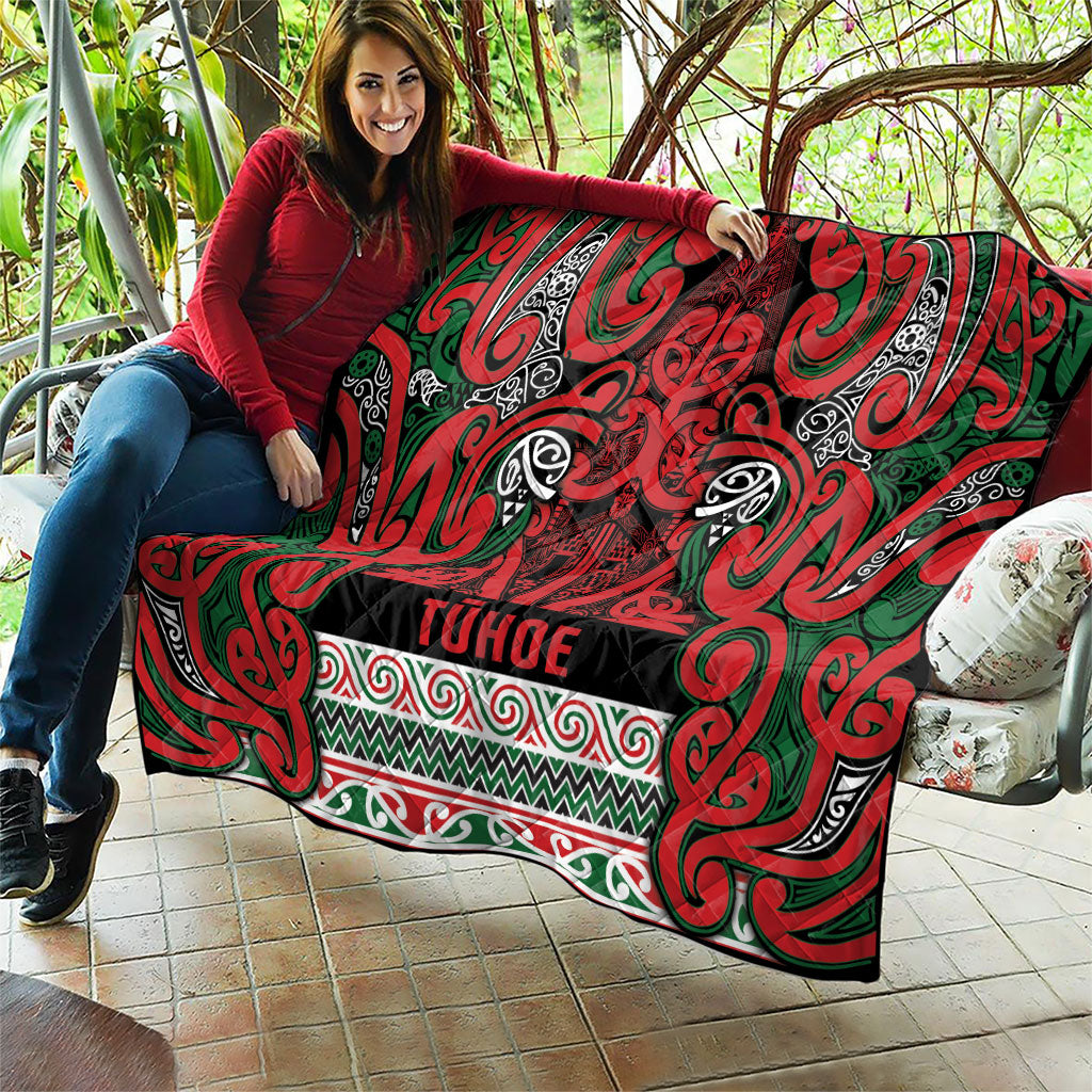 Aotearoa Iwi Tuhoe Quilt Maori Wharenui House Tribal Pattern LT9 - Polynesian Pride