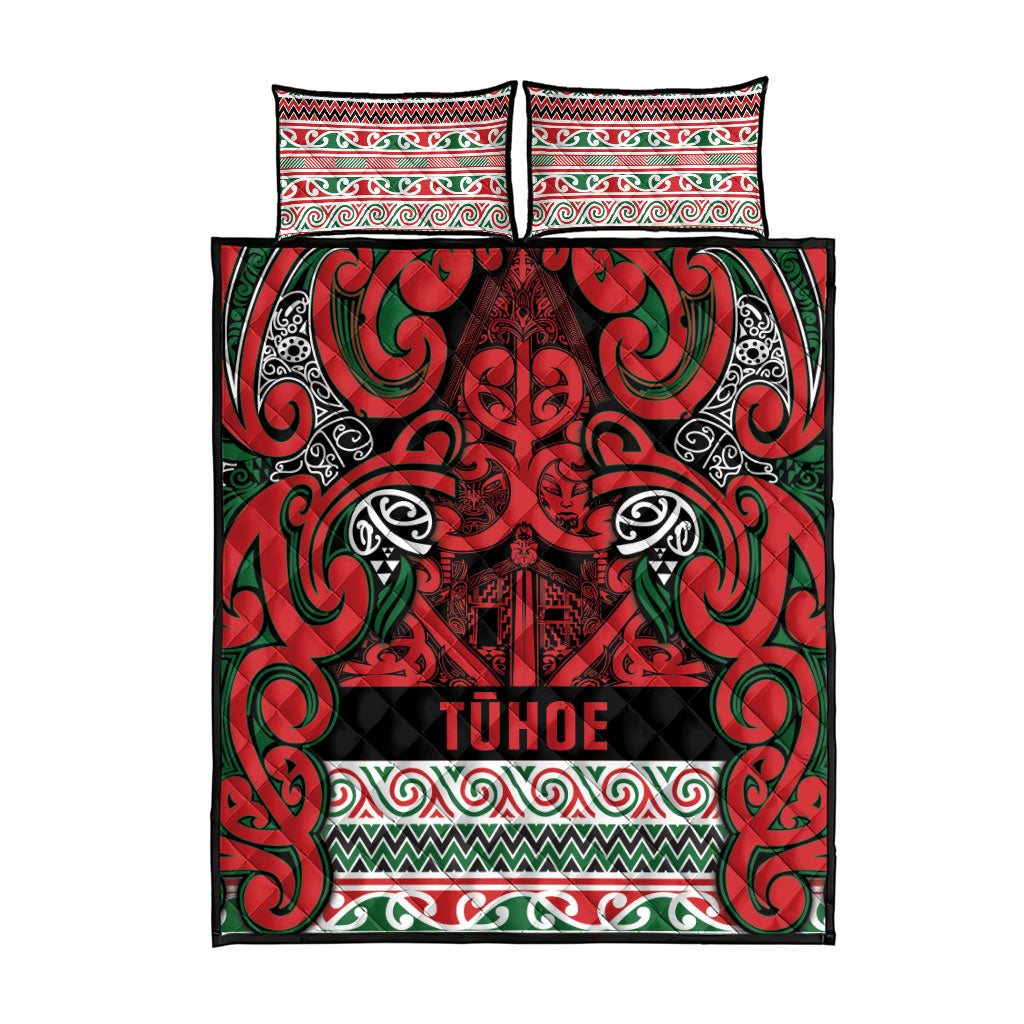 Aotearoa Iwi Tuhoe Quilt Bed Set Maori Wharenui House Tribal Pattern LT9 - Polynesian Pride